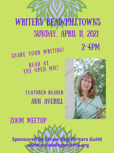 Writers Read in the Hilltowns April 2021 with Ann Averill