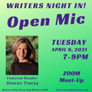 April Writers Night In with Sharon Tracey