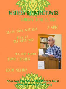 Writers Read Hilltowns Flyer for June 2021