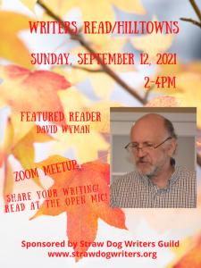 September Writers Read Hilltowns flyer