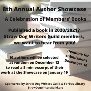 2022 8th Annual Author Showcase submissions deadline graphic