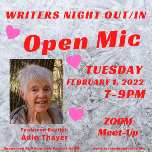 Writers Night Out 2022 February graphic