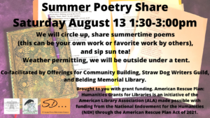 Summer Poetry Share at Belding Memorial Library