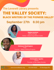 Black Writers of Pioneer Valley graphic