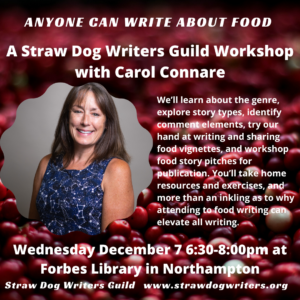 Workshop Anyone Can Write About Food