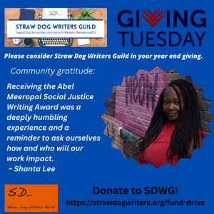 Thank you Shanta Lee for supporting SDWG on Giving Tuesday