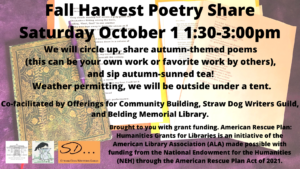 Fall Harvest Poetry Share