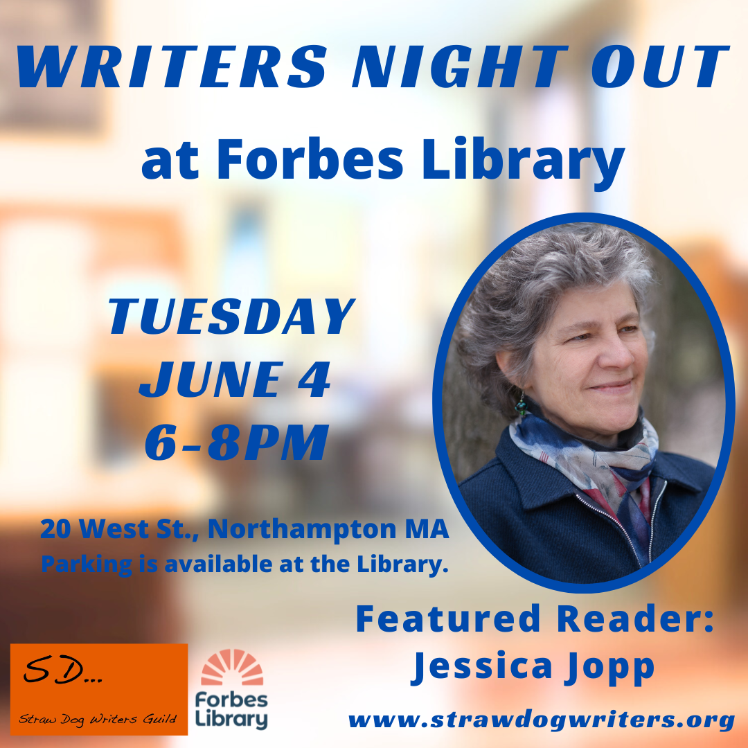 Writers Night Out in June with Jessica Jobb at Forbes Library