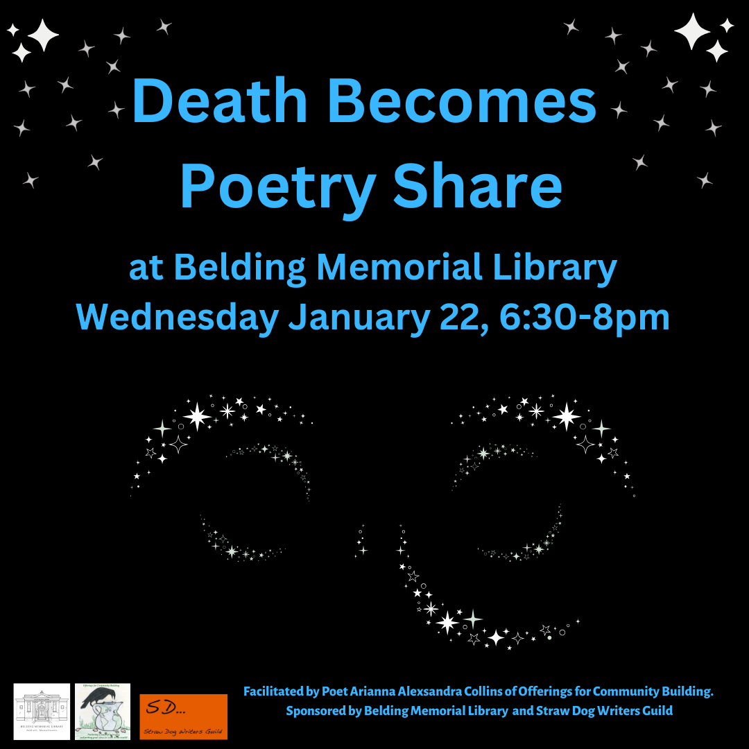 Death Becomes Poetry Share on January 22 at 6:30pm