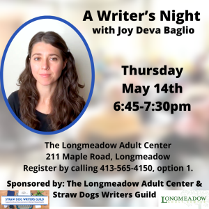 A Writer's Night in May with Joy Deva Baglio