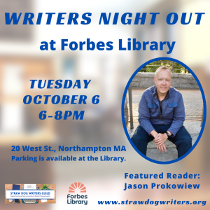 Writers Night Out in October with Jason Prokowiew