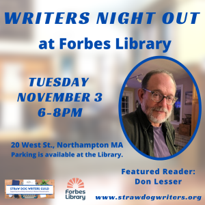 Writers Night Out in October with Don Lesser