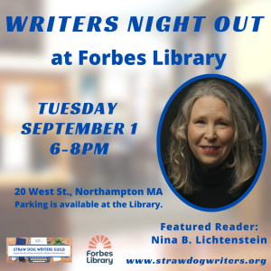 Writers Night Out in September with Nina B. Lichtenstein