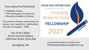 Learn About the Emerging Writer of Color Fellowship!!