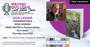 WOW Center and Straw Dog Writers Guild to present author Don Lesser!